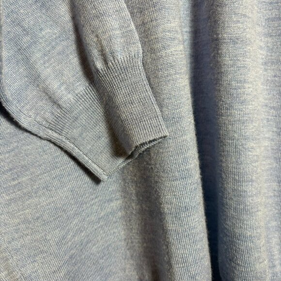 Jos A Bank 100% Merino Wool Blue Heather Signature Heathered Mens Knit Sweater - Picture 6 of 6